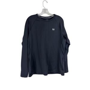 Under Armour Coldgear Womens Long Sleeve Shirt Size 2XL Black Base Layer